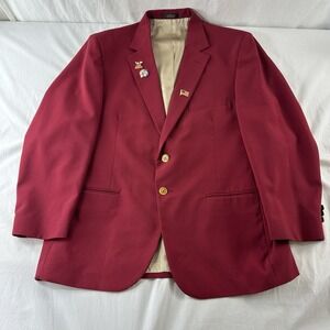MOOSE INTERNATIONAL FELLOWSHIP BLAZER SIZE 46 BURGUNDY LEGION SERVICE JACKET USA